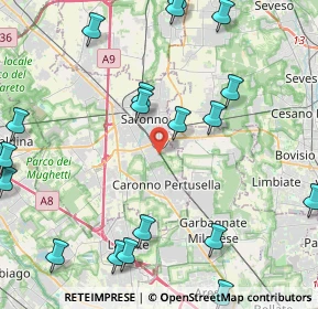 Mappa Via Pitagora, 21042 Caronno Pertusella VA, Italia (5.729)