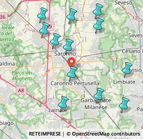 Mappa Via Pitagora, 21042 Caronno Pertusella VA, Italia (4.5275)