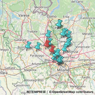 Mappa Via Pitagora, 21042 Caronno Pertusella VA, Italia (11.1925)