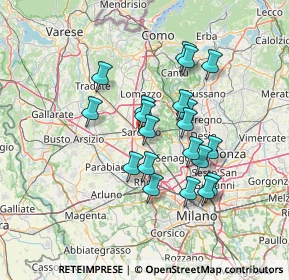 Mappa Via Pitagora, 21042 Caronno Pertusella VA, Italia (11.736)