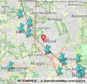 Mappa Via Varese, 20035 Lissone MB, Italia (2.98667)