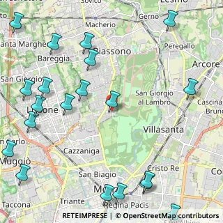 Mappa Piazza Don Primo Mazzolari, 20854 Vedano al Lambro MB, Italia (3.129)