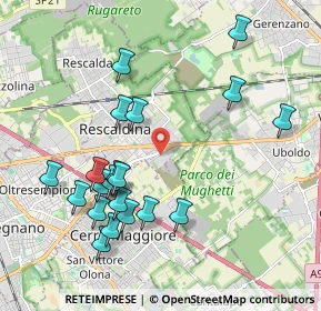 Mappa Via Togliatti 1 Centro Commerciale Auchan, 20027 Rescaldina MI, Italia (2.0945)