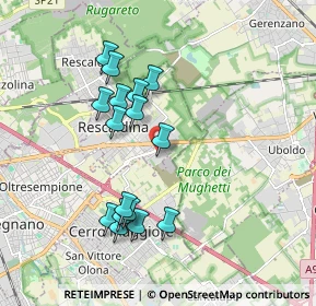 Mappa Via Togliatti 1 Centro Commerciale Auchan, 20027 Rescaldina MI, Italia (1.73813)