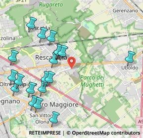 Mappa Via Togliatti 1 Centro Commerciale Auchan, 20027 Rescaldina MI, Italia (2.306)