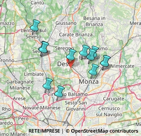 Mappa Via del Commercio, 20033 Desio MB, Italia (6.0525)