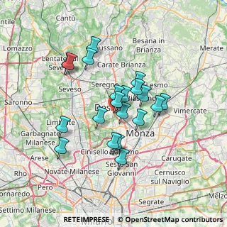 Mappa Via del Commercio, 20033 Desio MB, Italia (5.6805)