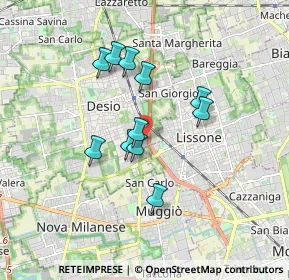 Mappa Via del Commercio, 20033 Desio MB, Italia (1.40636)