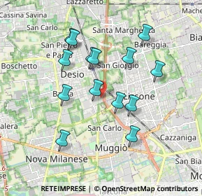 Mappa Via del Commercio, 20033 Desio MB, Italia (1.66286)