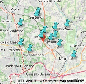 Mappa Via del Commercio, 20033 Desio MB, Italia (3.31231)