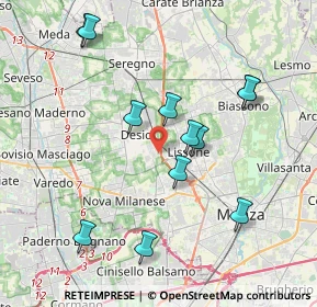 Mappa Via del Commercio, 20033 Desio MB, Italia (3.9075)