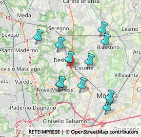 Mappa Via del Commercio, 20033 Desio MB, Italia (3.51727)