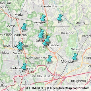 Mappa Via del Commercio, 20033 Desio MB, Italia (3.71583)