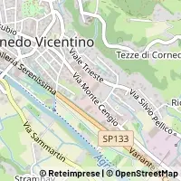 Hartă Cornedo Vicentino