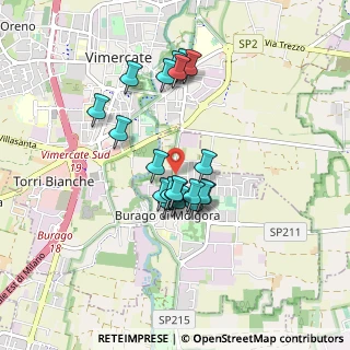 Mappa Via Ugo Foscolo, 20875 Burago di Molgora MB, Italia (0.7115)