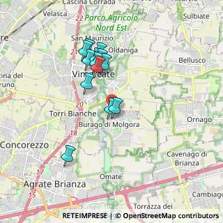 Mappa Via Ugo Foscolo, 20875 Burago di Molgora MB, Italia (1.59692)