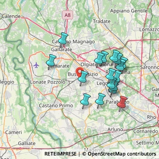 Mappa Via Principessa Mafalda, 21052 Busto Arsizio VA, Italia (7.06)