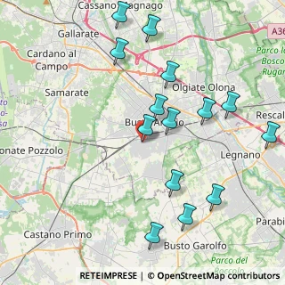 Mappa Via Principessa Mafalda, 21052 Busto Arsizio VA, Italia (4.455)
