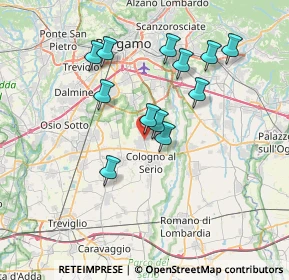 Mappa 24059 Urgnano BG, Italia (6.4475)