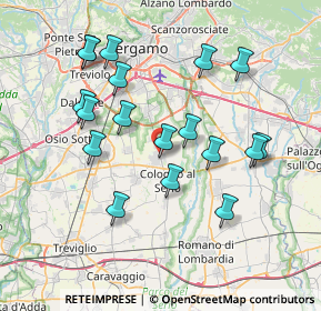 Mappa 24059 Urgnano BG, Italia (7.35889)