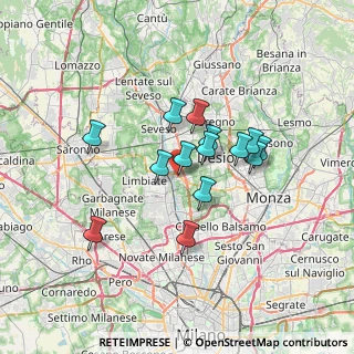 Mappa Via Palermo, 20814 Varedo MB, Italia (5.36786)