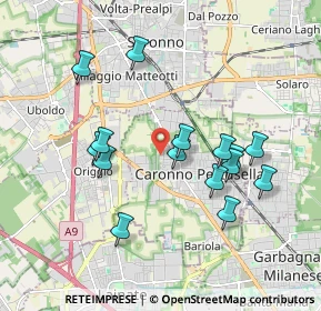 Mappa Via Uboldo, 21042 Caronno Pertusella VA, Italia (1.764)