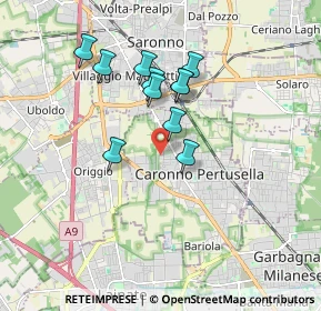 Mappa Via Uboldo, 21042 Caronno Pertusella VA, Italia (1.45545)