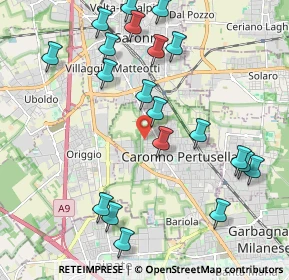Mappa Via Uboldo, 21042 Caronno Pertusella VA, Italia (2.3145)