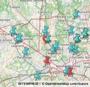 Mappa Via Uboldo, 21042 Caronno Pertusella VA, Italia (9.408)