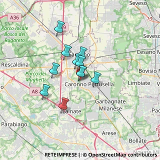 Mappa Via Uboldo, 21042 Caronno Pertusella VA, Italia (2.33818)