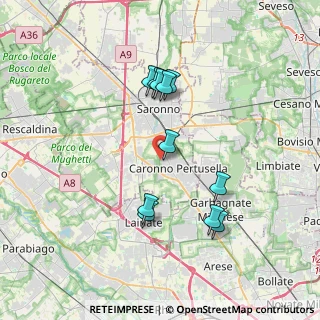 Mappa Via Uboldo, 21042 Caronno Pertusella VA, Italia (3.39636)