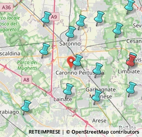 Mappa Via Uboldo, 21042 Caronno Pertusella VA, Italia (4.92267)
