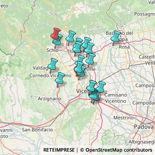 Mappa Via Alcide De Gasperi, 36030 Motta VI, Italia (10.65947)