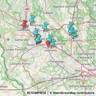 Mappa Via Bezzecca, 20025 Legnano MI, Italia (6.36)