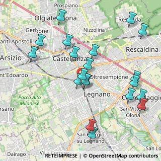 Mappa Via Bezzecca, 20025 Legnano MI, Italia (2.216)
