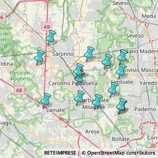 Mappa Via Sacro Monte, 21042 Caronno Pertusella VA, Italia (3.715)
