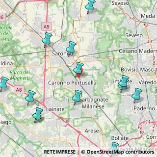 Mappa Via Sacro Monte, 21042 Caronno Pertusella VA, Italia (6.36235)