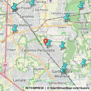 Mappa Via Sacro Monte, 21042 Caronno Pertusella VA, Italia (3.20909)