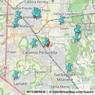 Mappa Via Sacro Monte, 21042 Caronno Pertusella VA, Italia (2.70143)