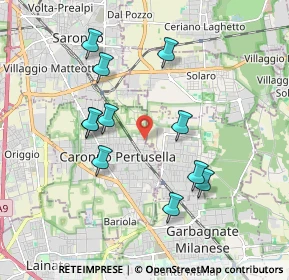 Mappa Via Sacro Monte, 21042 Caronno Pertusella VA, Italia (1.78182)