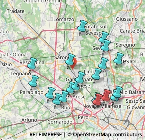 Mappa Via Sacro Monte, 21042 Caronno Pertusella VA, Italia (7.8675)