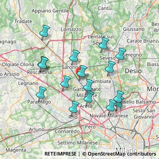 Mappa Via Sacro Monte, 21042 Caronno Pertusella VA, Italia (7.34)