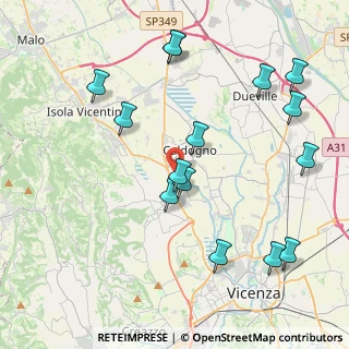 Mappa Via Alcide De Gasperi, 36030 Costabissara VI, Italia (4.57933)
