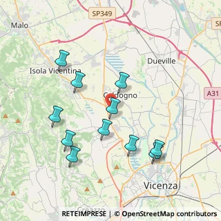 Mappa Via Alcide De Gasperi, 36030 Costabissara VI, Italia (3.82273)
