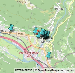 Mappa Via C. Viola, 11026 Pont-Saint-Martin AO, Italia (0.467)