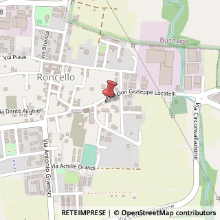 Mappa Via Don G. Locatelli, 6, 20877 Roncello, Monza e Brianza (Lombardia)