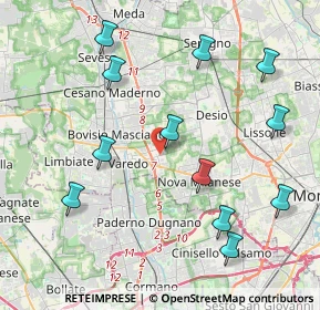 Mappa Via Padova, 20814 Varedo MB, Italia (4.55)