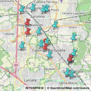 Mappa Via Lodi, 21042 Caronno Pertusella VA, Italia (2.336)