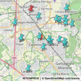 Mappa Via Lodi, 21042 Caronno Pertusella VA, Italia (2.37684)