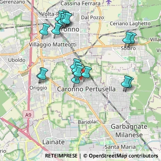 Mappa Via Lodi, 21042 Caronno Pertusella VA, Italia (2.171)